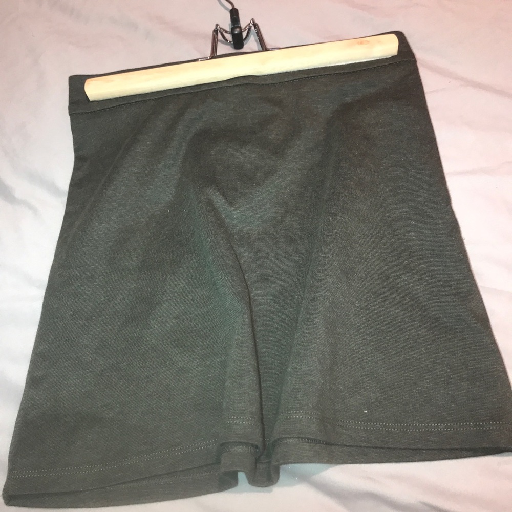 Deep Green Mini Skirt